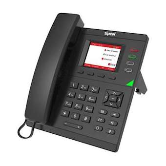 Téléphone SIP écran couleur, 4 touches, PoE|Tiptel-TIPTIPTEL3320
