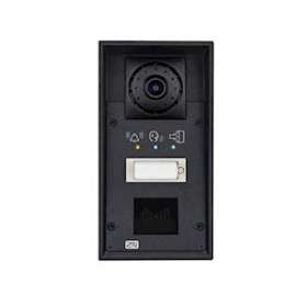 Portier IP antivandale IP65 1touche,caméra vidéo,pictogrammes loi handicap,HP10W|Tiptel-TIPHELIOSIPFORCE1CP