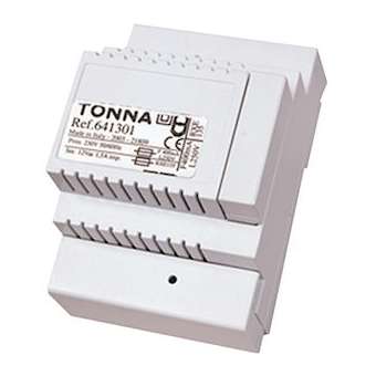Alimentation 12 V~ / 1,5 A pour interphonie - 3 modules rail DIN - Nac & RTC|Tonna-TOQ641301