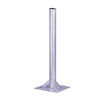 Pied de terrasse tube D 50 mm - Hauteur 850 mm - Base 200 x 200 mm - Galva|Tonna-TOQ700270