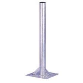 Pied de terrasse tube D 50 mm - Hauteur 850 mm - Base 200 x 200 mm - Galva|Tonna-TOQ700270