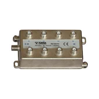 Dérivateur terminal 8 directions 'F' - 12 dB - 5/862 MHz|Tonna-TOQ364781