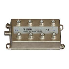 Dérivateur terminal 8 directions 'F' - 12 dB - 5/862 MHz|Tonna-TOQ364781