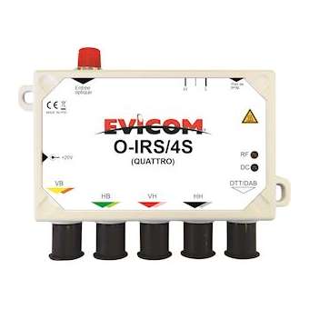 Récepteur optique Satellite + terrestre type QUATTRO|Evicom-EVCOIRS4S