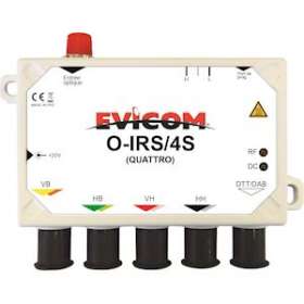Récepteur optique Satellite + terrestre type QUATTRO|Evicom-EVCOIRS4S