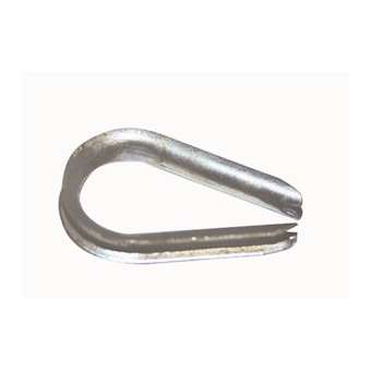 Cosses coeur pour câble D 6 mm - Zingué Blanc|Tonna-TOQ541500