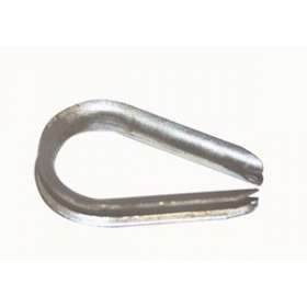 Cosses coeur pour câble D 6 mm - Zingué Blanc|Tonna-TOQ541500