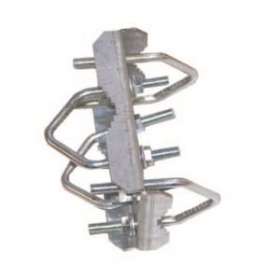 Fixation universelle compacte 4 arceaux - Mât D 30 à 50 mm - Galva|Tonna-TOQ504370