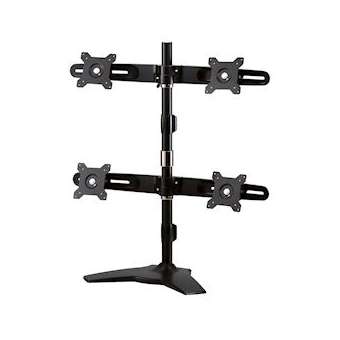 Support pied de bureau 4 Ecrans jusqu'à 8 Kg/Ecran (24'max)|Trafic technololgie systeme-TTSMULTIFLEX4