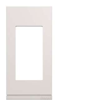 Plaque gallery plastique injecté 1 module pure|Hager-HAGWXP0001