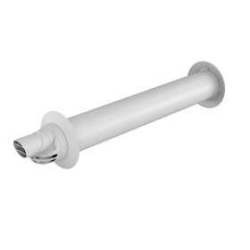 Terminal horizontal Rolux Condensation D60/100mm long.800mm excentrique blanc|Ubbink-UBB229100