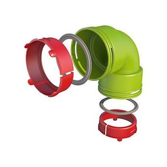 Kit coude 90DEG AE34C Air Excellent|Ubbink-UBB188599