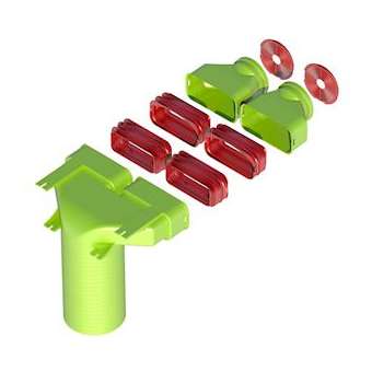 Kit raccordement 90DEG Air Excellent AE55SC D125mm|Ubbink-UBB188574