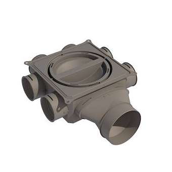 Caisson Air Excellent DB206H125 6 piquages|Ubbink-UBB188642