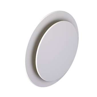 Bouche Haelix ronde blanche réglable D125mm|Ubbink-UBB188060