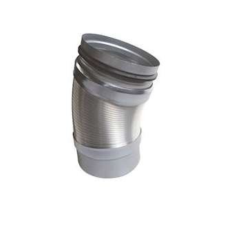 Raccord flexible mâle/femelle pour terminaux de ventilation D160mm|Ubbink-UBB188040