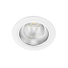 RIVA - Downlight IP20, D113mm, fixe, blanc, LED intég.10W 50DEG 4000K 950lm, di|Aric-ARI50601