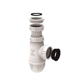 Siphon universel, entrée 1'1/2 ou 1'1/4, sortie D32/40, réglable 62/97 mm, NF|Valentin-VA275080000100