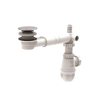 Kit bonde h 38 avec tubulure extra-plate et siphon bi-matière|Valentin-VA262480000000