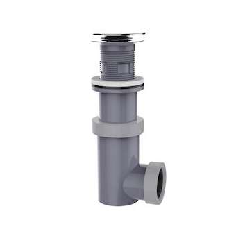 Vidage universel vasque digiclic, clapet inox, hauteur 115 mm, sortie D32 ou 40|Valentin-VA212240009300