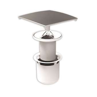 Pack de modification PMR, capot métal chromé 120x120 mm, pour réf 568300/568400|Valentin-VA203310000000