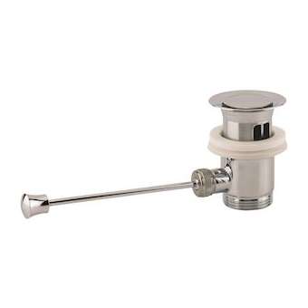 Bonde lavabo automatique laiton chromé, sans tirette verticale, serrage 40/48 mm|Valentin-VA210030000000