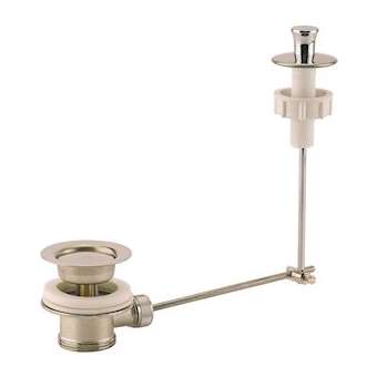 Bonde lavabo automatique laiton mat, avec tirette verticale, serrage 35/55 mm|Valentin-VA210510000800