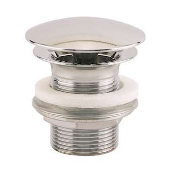 Bonde lavabo laiton chromé, écoulement libre, à clapet, h 60 mm, serrage 8/35 mm|Valentin-VA212250000000