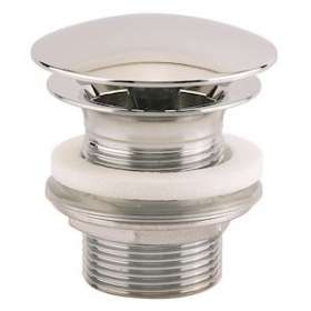 Bonde lavabo laiton chromé, écoulement libre, à clapet, h 60 mm, serrage 8/35 mm|Valentin-VA212250000000
