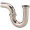 Siphon tube lavabo laiton chromé mat, non réglable, sortie D32, hauteur 125 mm|Valentin-VA216710000800