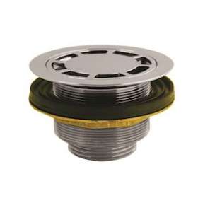 Bonde receveur D60 mm, laiton, grille D63 mm, sortie verticale, débit 16 l/mn|Valentin-VA231120000000