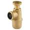 Siphon évier laiton, réglable 50/100 mm, sortie D40, h sous évier 135/185 mm NF