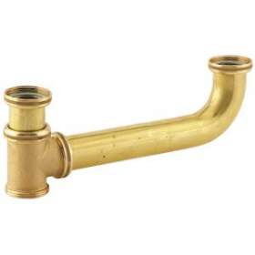 Tubulure évier 2 cuves laiton, entraxe ajustable jusqu'à 260 mm, sortie 1'1/2|Valentin-VA238010000900