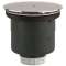 Bonde de douche D90 mm, capot métal D120 mm,sortie verticale D40 NF