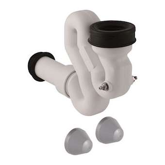 Siphon en S Geberit pour urinoir, avec accessoires de montage, d40, sortie hori|Geberit-GBR152.940.11.1