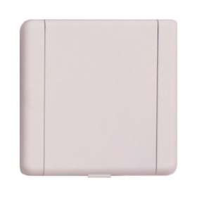 Prise contemporaine en métal 8.9 X 8.9 cm blanche|VCI AJ Group-VCIV559B