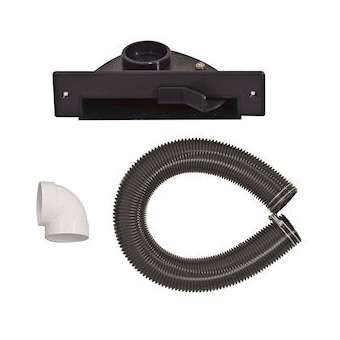 Trappe aspiration de cuisine noire avec flexible de 75cm|VCI AJ Group-VCIVTAN