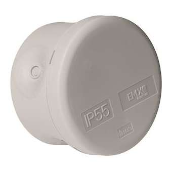Boîte de dérivation IP55 D 60 mm couvercle clipsé (x 100)|EMX-EMX100060