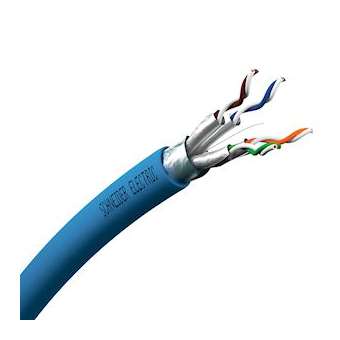 Actassi - câble CL-MNC - Cat6A F/FTP D - 2x4paires - bleu - au mètre linéaire|Schneider Electric-SCHVDICD64X228