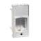 Actassi - support adaptable 22,5x45mm blanc polaire - volet incolore