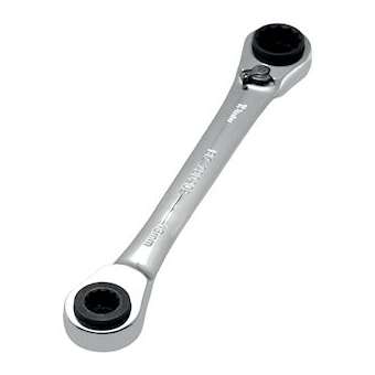 Clé polygonale à cliquet réversible 4 tailles 10/13/17/19 mm|Bizline-BIZ790202