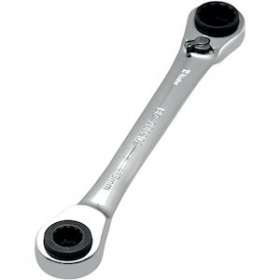 Clé polygonale à cliquet réversible 4 tailles 10/13/17/19 mm|Bizline-BIZ790202