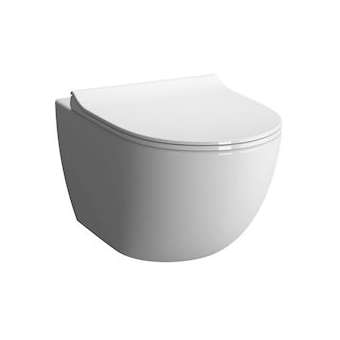 Sento WC suspendu VitrA Flush 2.0 compact, 49,5 cm, fixation V-Fit 2.0|Vitra France-GIR7747B0030075