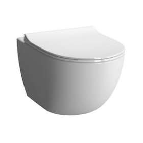 Sento WC suspendu VitrA Flush 2.0 compact, 49,5 cm, fixation V-Fit 2.0|Vitra France-GIR7747B0030075