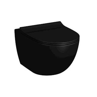 Sento WC suspendu, VitrA Flush 2.0, fixation V-Fit 2.0, noir|Vitra France-GIR7748B0830101