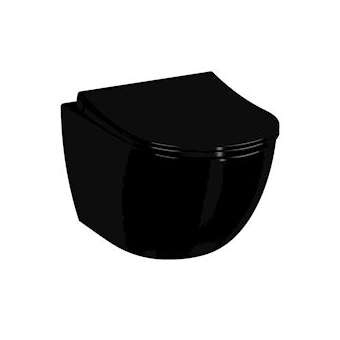 Sento WC suspendu VitrA Flush 2.0, 54 cm, fixation V-Fit 2.0, noir|Vitra France-GIR7748B0700101