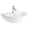 Integra lavabo rond, 60 cm, avec trou de robinet, avec trop-plein