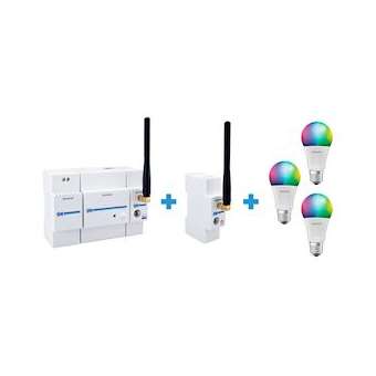Pack modulaire: 1 cont. ECM2 Kit ZW + Module ZigBee + 3 sources ZigBee|Energeasy connect - Druise-RXCPACKECM2ZB