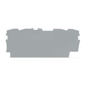 TOPJOB'S Plaque d'extrémité et intermédiaire 4C / Gris|Wago contact-WAG2002-1491