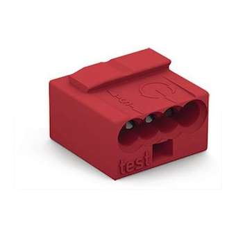 Borne micro pour boîte de dérivation 4C / Rouge|Wago contact-WAG243-804